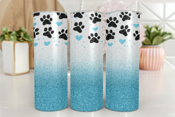 Dog Paw 20oz Skinny Tumbler Wrap