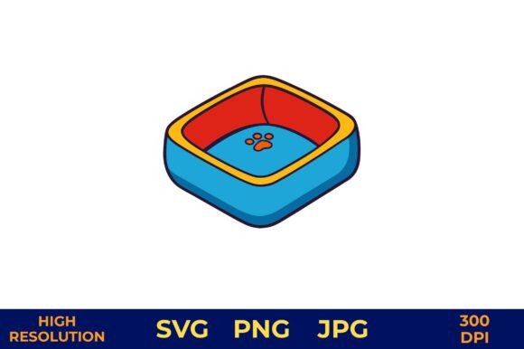 Pet Pool Vector with Playful Dog Design
