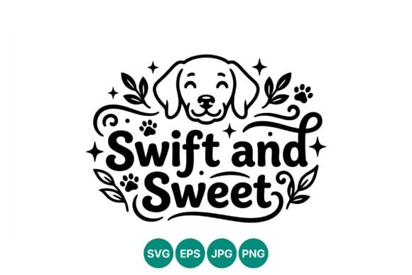 Sweet Dog Face Swift Vector Art