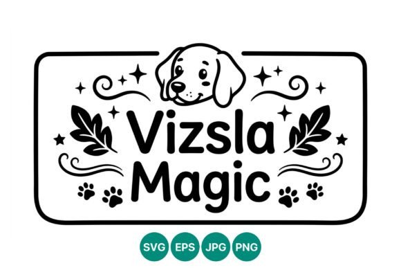 Vizsla Magic Dog Vector Design